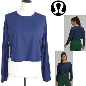 Lululemon Muscle Love Long Sleeve Shirt Night Sea Blue Sz M